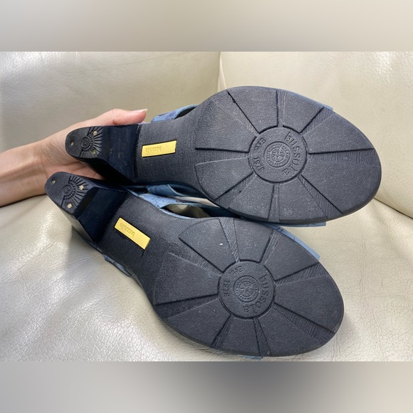 BUSSOLA LIMA LAURA BLUEBELL BLACK FLORAL /BUTTERFLY SLIP ON SANDAL-SIZE 40 W8.5 - Picture 12 of 13